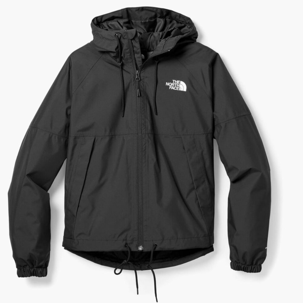 THE NORTH FACE Women's Antora Sz XL Black Rain Jacket, Waterproof, Hooded